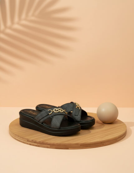 Black Gold Formal Slipper Art 2.215