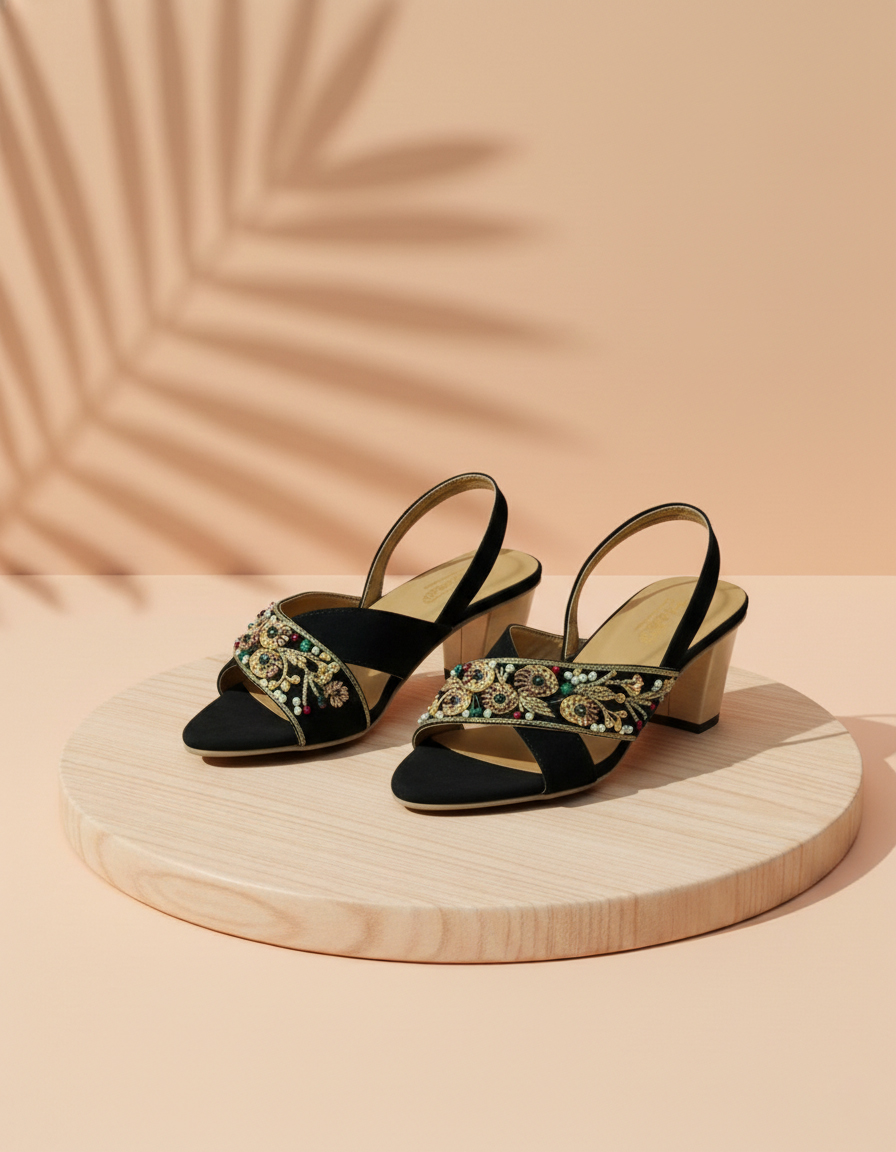 Art.-3.112.jpg (1) Black Fancy Sandal Art 3.112 - Image 1