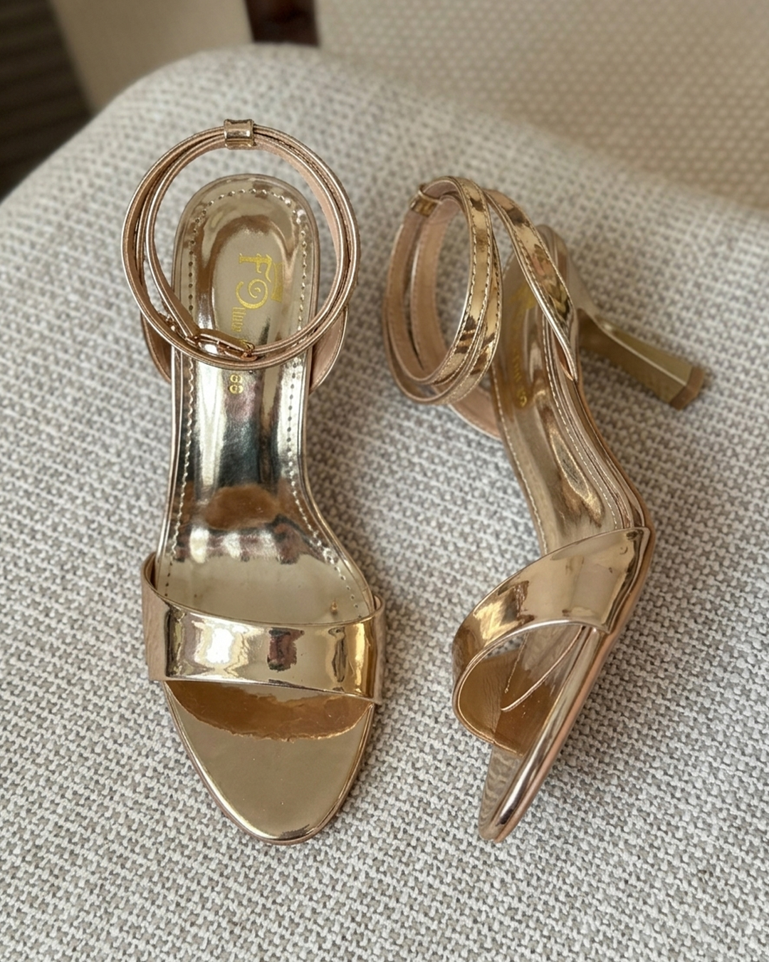 ART 3.150 Golden Fancy Bridal Sandal Art. 3.142 - Image 1