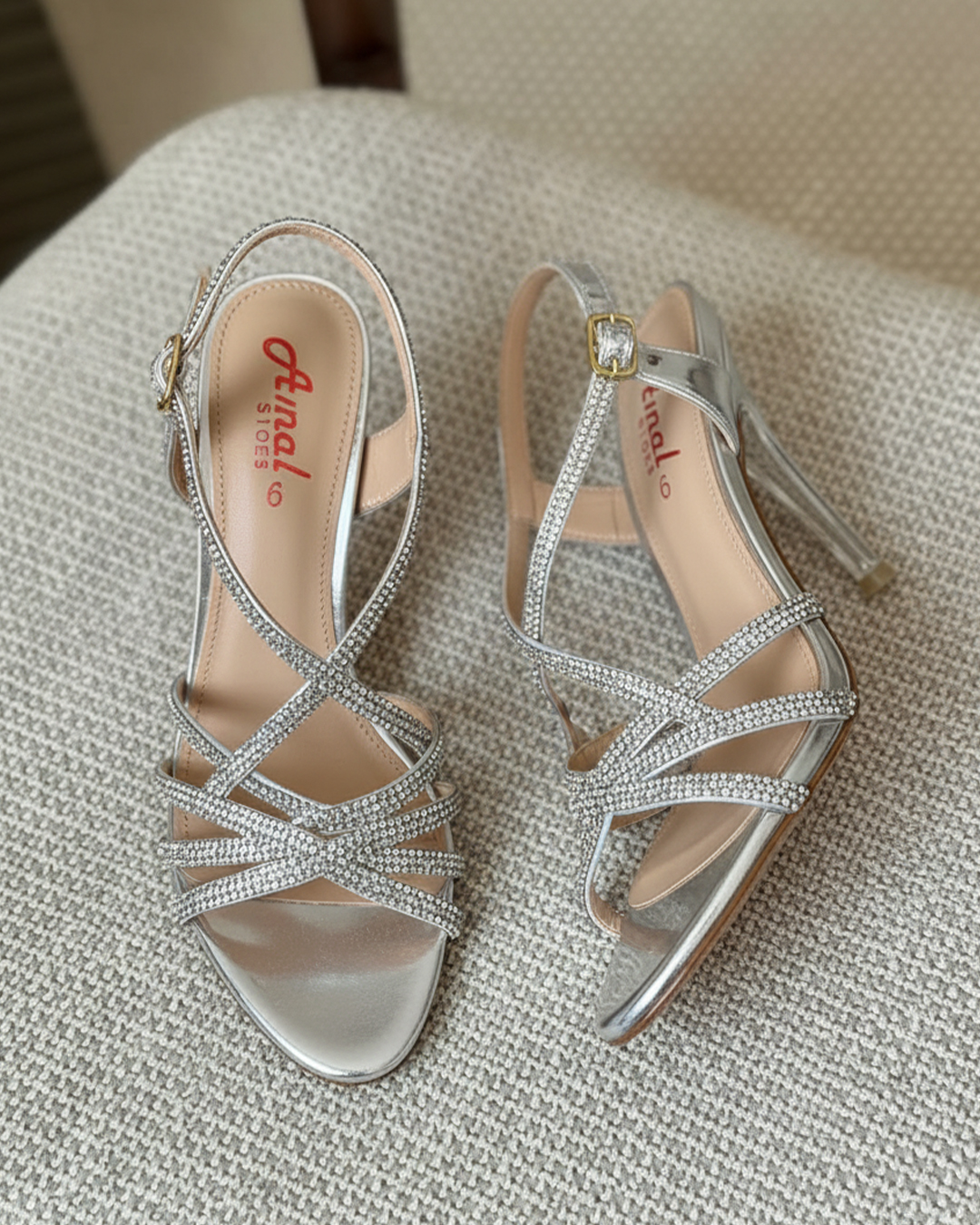 ART. 3.109-1 Silver Fancy Bridal Sandal Art. 3.109 - Image 1